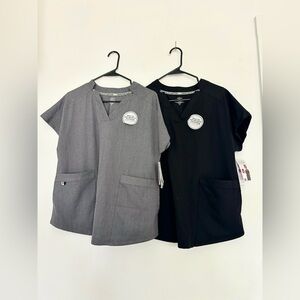 CLIMATERIGHT BY CUDDL DUDS NWT *LOT OF 2* SCRUB TOPS SZ SMALL